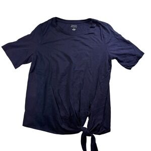 Banana Republic Designer Tee Tie Front Casual‎ Short Sleeve Top Medium